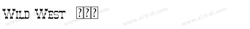 Wild West字体转换